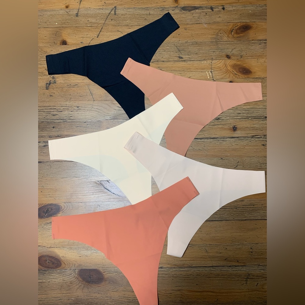 Neutral Seamless Thong Panties Bundle NWT